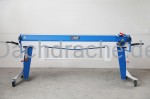 Abkantmaschine OLMET M40×2200 mit Rollmesser und Transportrollen
